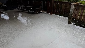 Patio cleaning completed by Mr. Sparkle